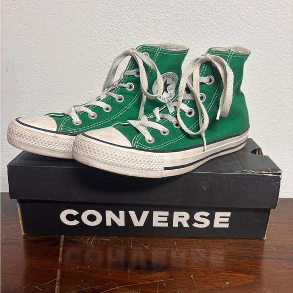 Converse Shoes - Converse Chuck Taylor All Star High Top Green Sneakers Women’s 6.5 Men’s 4.5